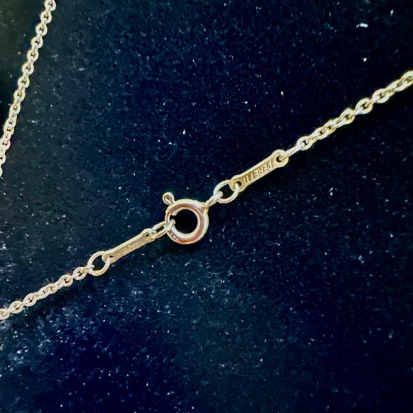 Authentic Tiffany & Co. Large Open Heart Long Pendant Necklace SS w/Dust Bag - Picture 5 of 6